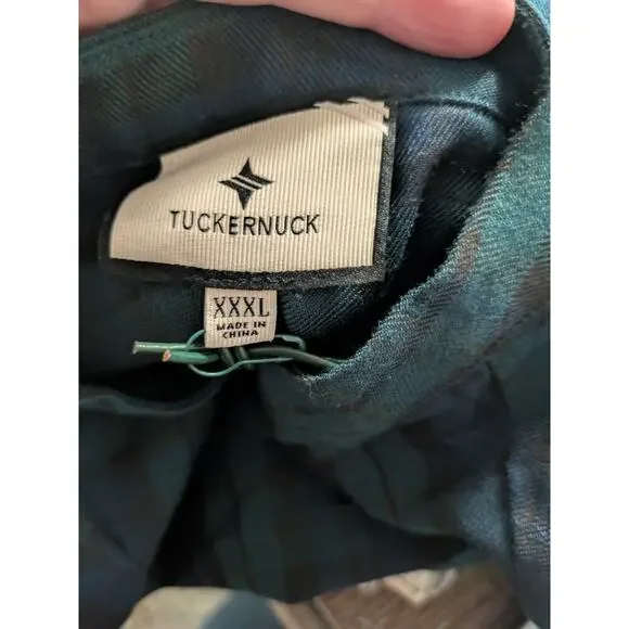 NEW Tuckernuck Women's XXXL Blackwatch Royal Blue Green Shirt Dress Holiday - Picture 5 of 11